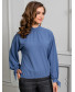 Блуза с манжетами на рукавах, цвет индиго, арт. 62067