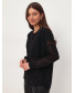 Блуза женская черная с кружевом, арт. 63054