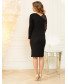 Платье черное асимметричное на одно плечо, арт. 52161