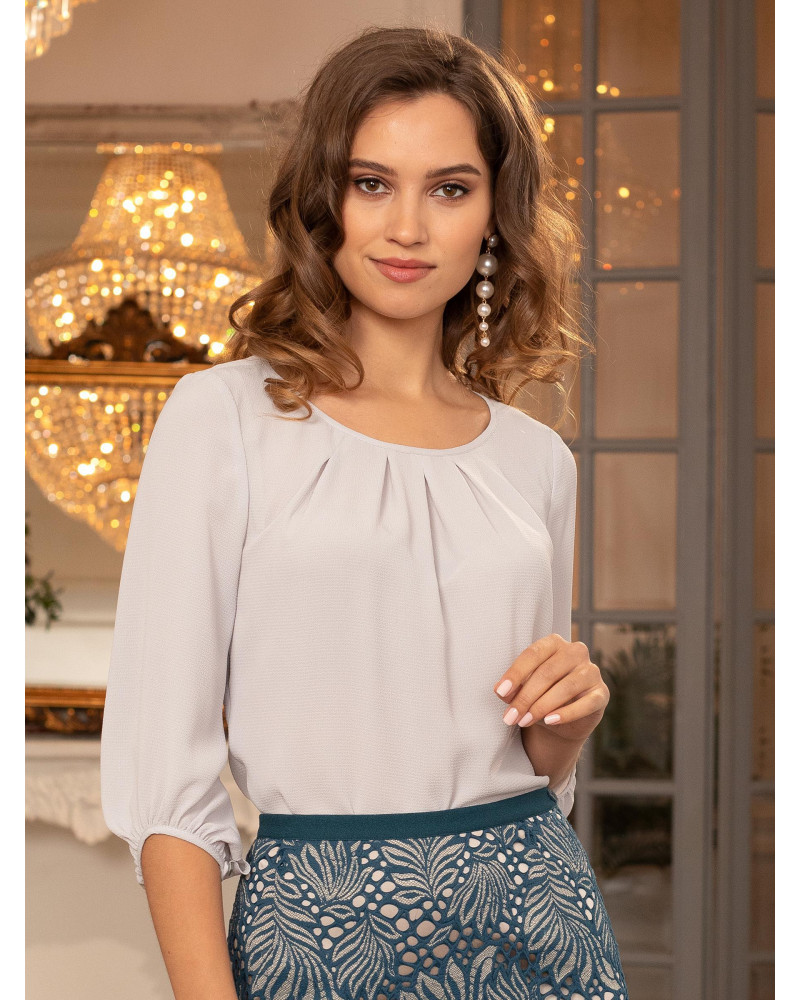 Блуза пудрово-жемчужная, арт. 62536