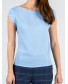 Блуза голубая из фактурной ткани, арт. 62501