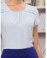 Блуза поливискозная голубая, арт. 61728