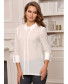 Блуза белая прямого силуэта, арт. 61771