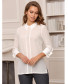 Блуза белая прямого силуэта, арт. 61771