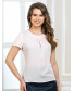 Блуза с защипами нежно-розовая, арт. 62139