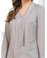 Блуза дымчато-серая с длинным рукавом, арт. 62445