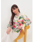 Блузка рубашка женская с цветами, арт. 62735