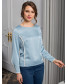 Блуза нежно-голубая, арт. 62086
