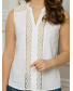 Блуза льняная с отделкой из кружева, арт. 62593