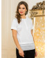 Блуза белая комбинированная, арт. 62609