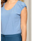 Блуза вискозная фиалкового цвета, арт. 62313