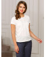 Блуза белая с кружевом арт. 62599