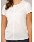 Блуза белая с кружевом арт. 62599