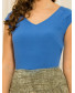 Блуза вискозная цвет васильковый, арт. 62362