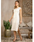 Платье белое прямое, арт. 52576