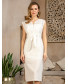 Платье белое прямое, арт. 52576