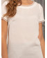 Блуза белая с трикотажными подвязами, арт. 62601