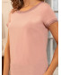 Блуза розовая с трикотажными подвязами, арт. 62602
