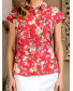 Блуза вискозная принт цветы, арт. 62612