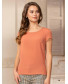Блуза поливискозная цвет разбеленный оранжевый, арт. 62634
